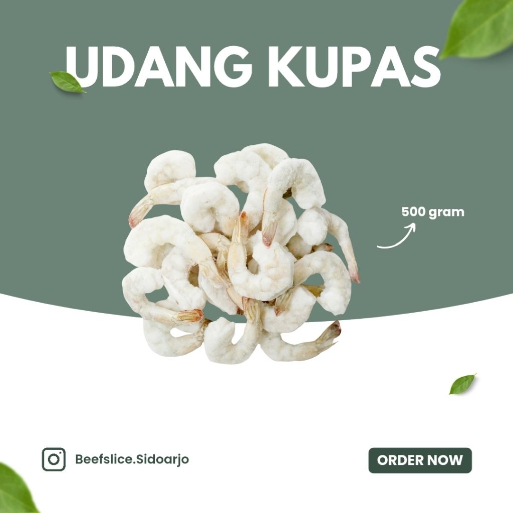 

READY Udang Kupas Standar Mentah 500 Gram