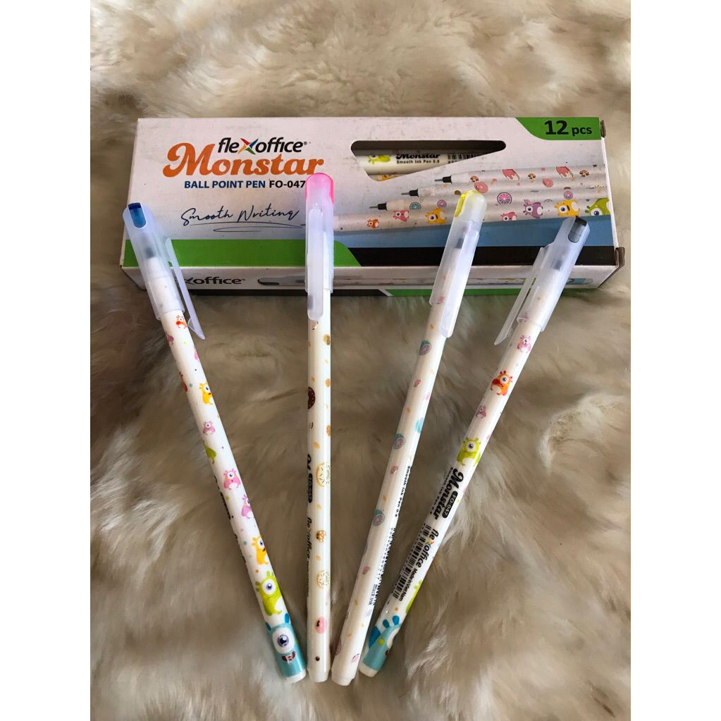 

{Pak} Bolpoint Flex Office Monstar Hitam/Pulpen Murah