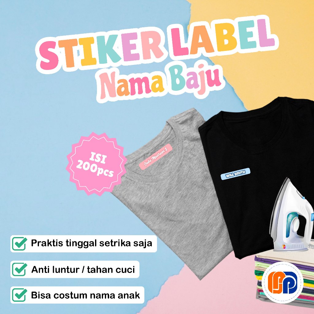 

Sticker Label Nama Baju | DTF Label Custom Waterproof | Tahan Lama & Banyak Pilihan Warna