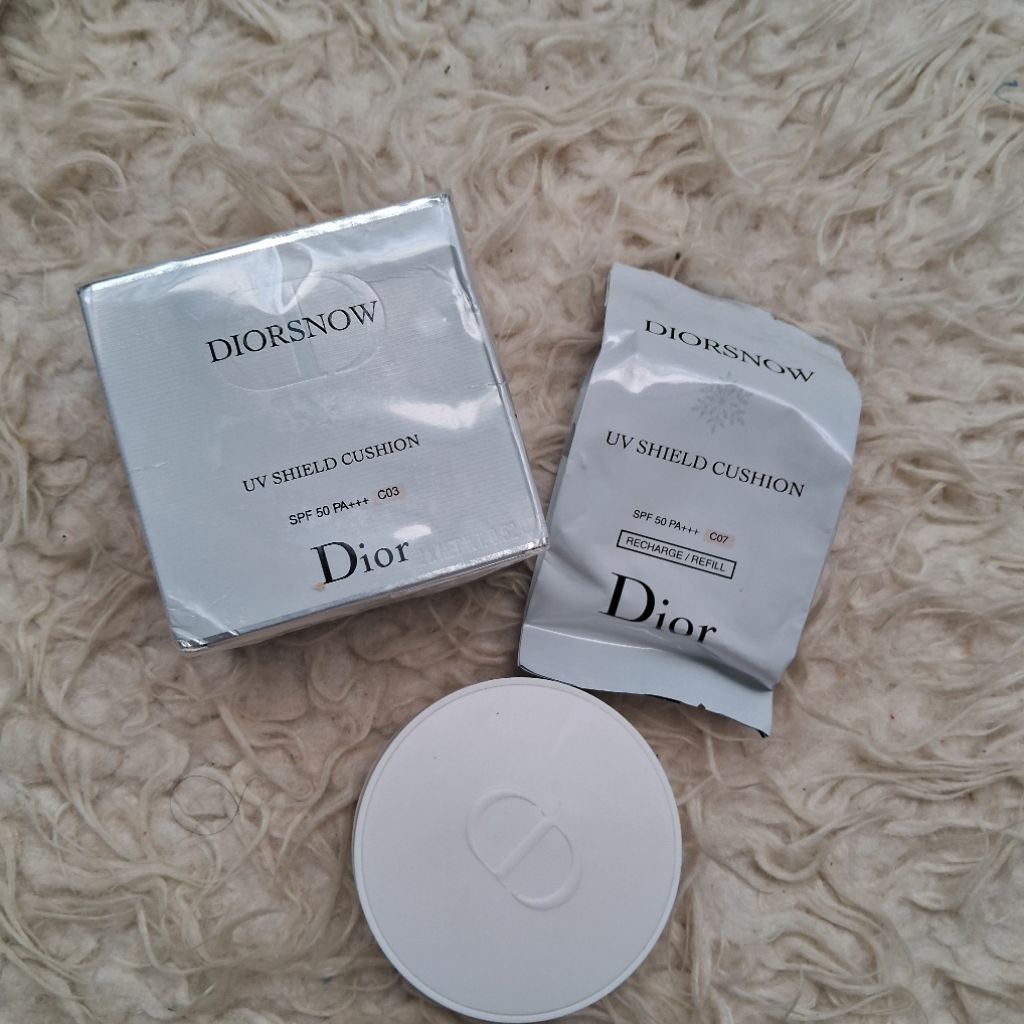 Dior snow uv shield cushion original shade 003 spf 50 pa+++ 2x15gr new bukan preloved seken second b