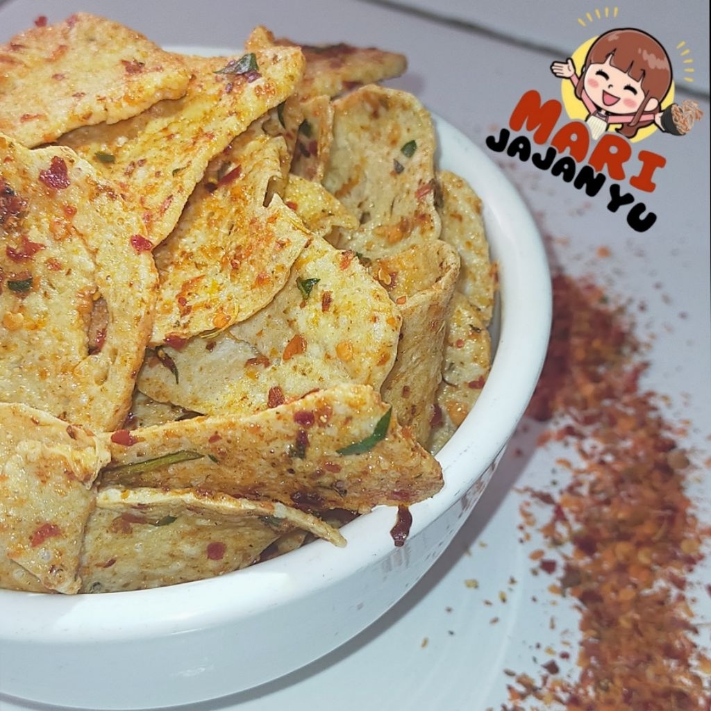 

baso goreng daun jeruk 250 gr / basreng kriuk / basreng pipih / basreng viral