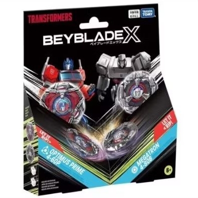 Beyblade X S1 BXG-37 Transformers Starter Optimus Prime & Megatron Original
