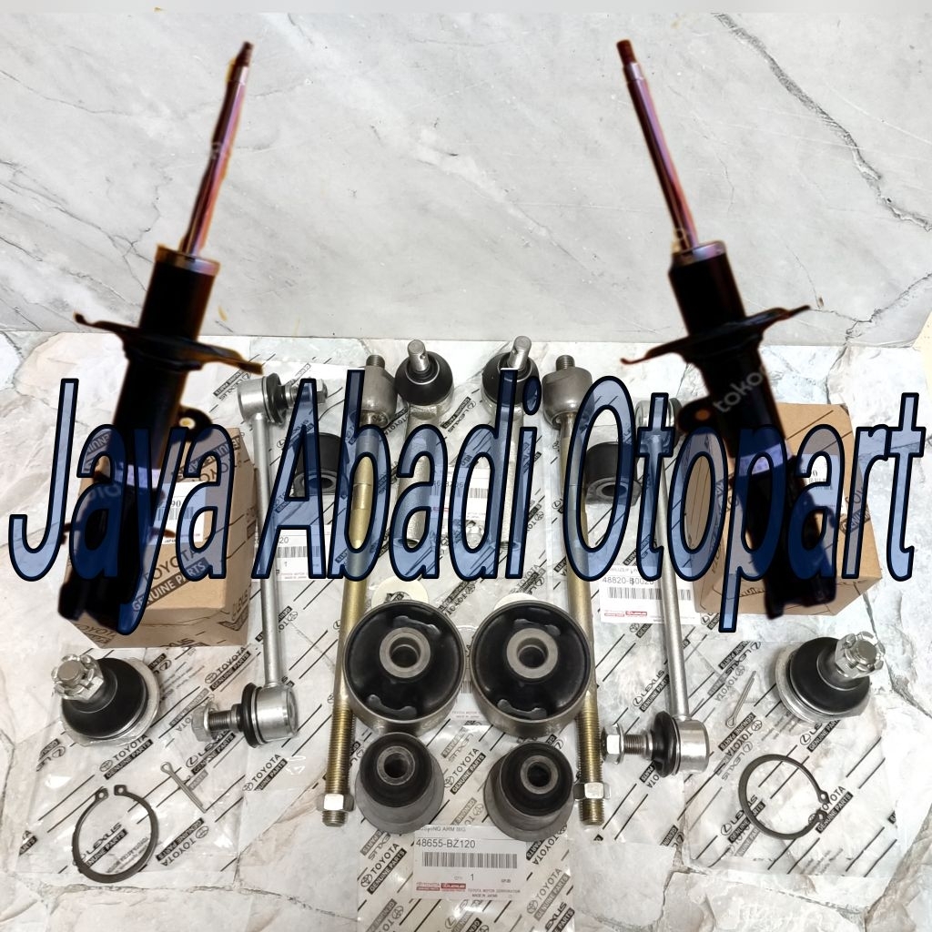 Paketan Hemat Kaki Kaki Depan Rush Terios 2007-2017 16pc Shock Breaker Depan Set Tie rod End Long Ti