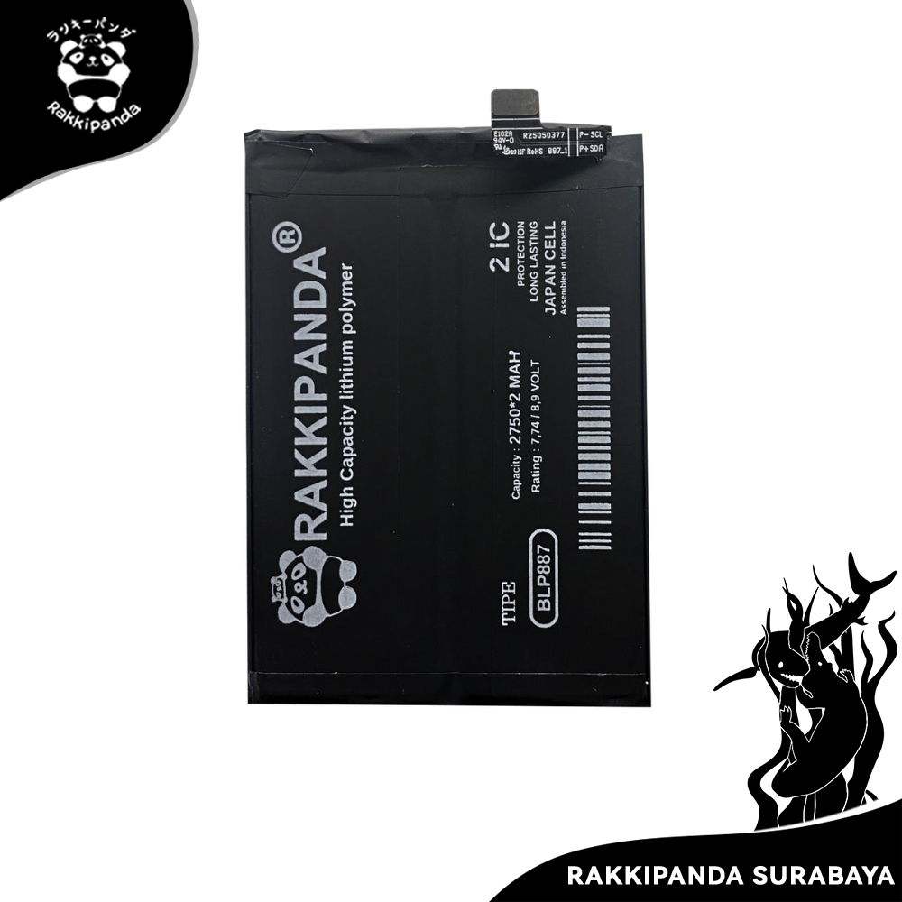Baterai Rakkipanda BLP887 Realme GT Neo 2 / GT 2 Pro / GT Neo 3 80W/ GT Neo 3T