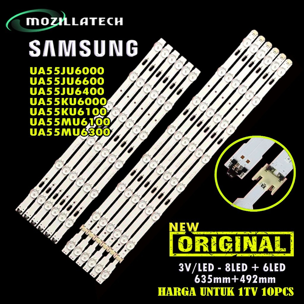 BACKLIGHT SAMSUNG UA55KU6000K UA55KU6000 UA55KU6100 UA55KU7000 UA55JU6000 UA55JU6600