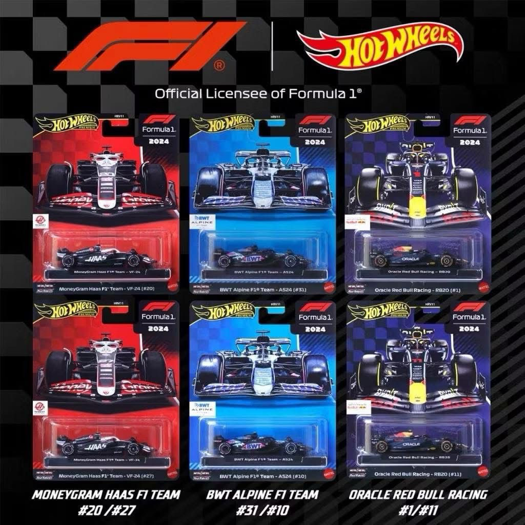 HOTWHEELS PREMIUM FORMULA F1 SET