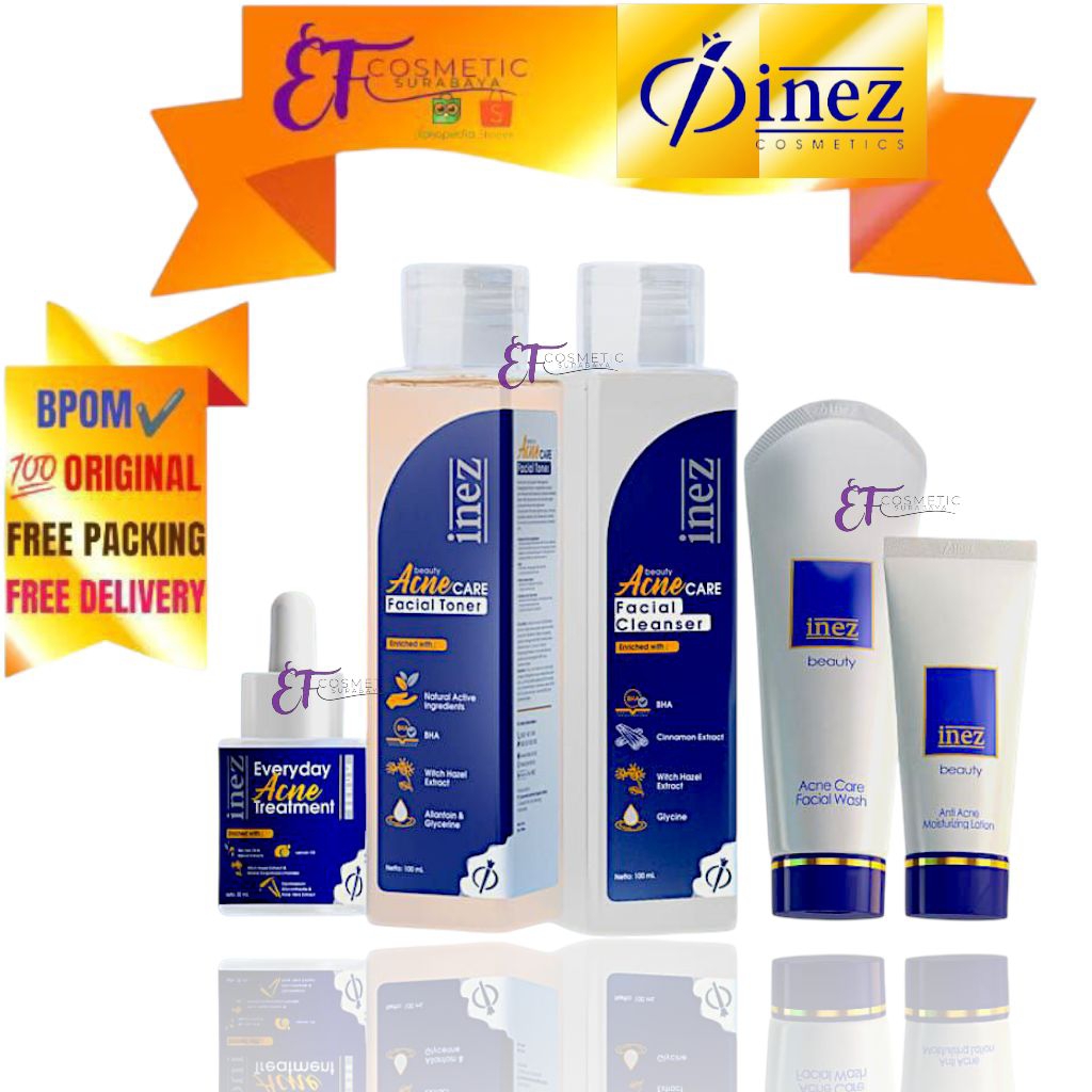 INEZ Paket Skincare Anti Acne - Perawatan Wajah Berjerawat