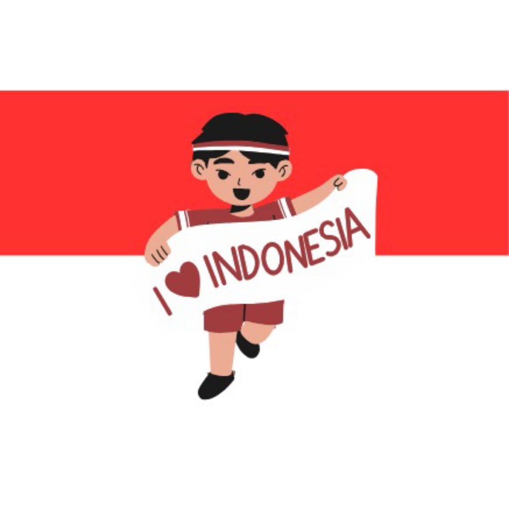 

Stiker bendera merah putih stiker pipi isi 100pcs