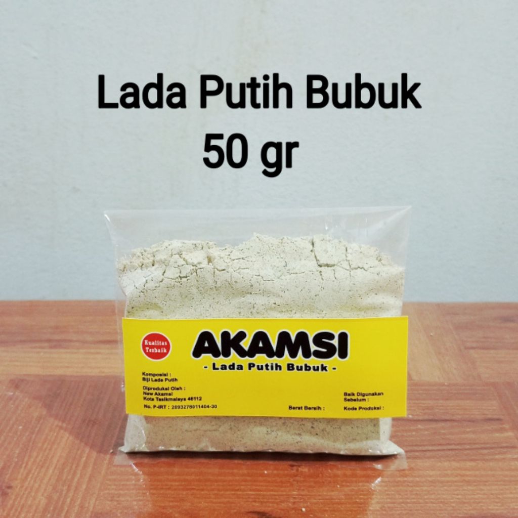 

Lada Putih Bubuk 50 gr / Merica Bubuk