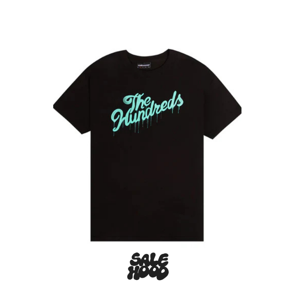 Kaos The Hundreds Drip Slant T-Shirt - T23P101020-Blk