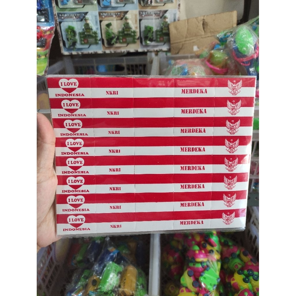 

5x40pc stiker merah putih, stiker Indonesia