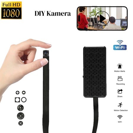 SelectedPro DIY Module Camera Mini Wifi DIY-ULAR Kamera Perekam Video Keamanan Kecil Deteksi Gerak