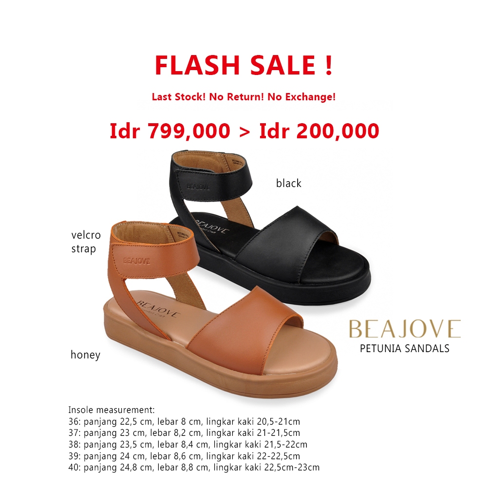 [FLASH SALE] Beajove PETUNIA Sandals
