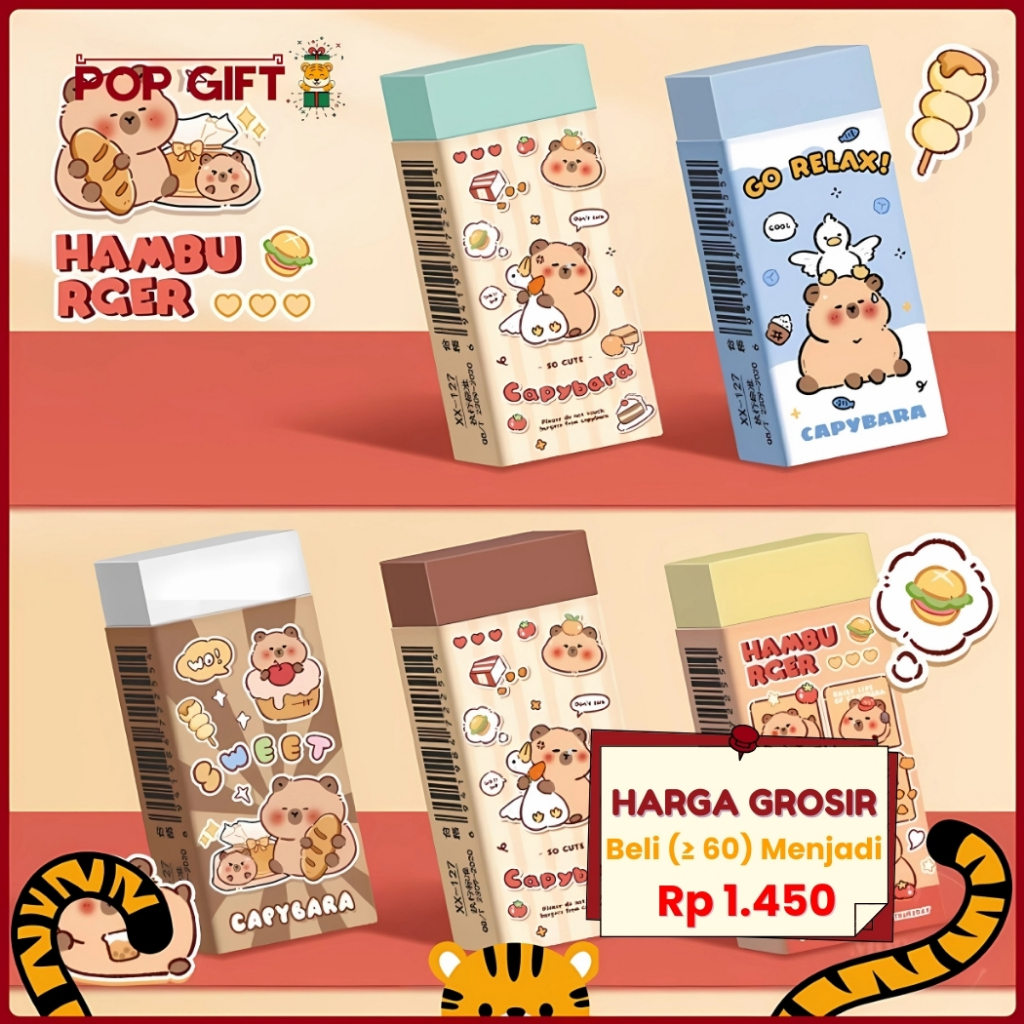 

PG Penghapus Lucu Karakter Penghapus Pensil Astronout Eraser Pencil Alat Tulis Sekolah ATK 1 Pcs