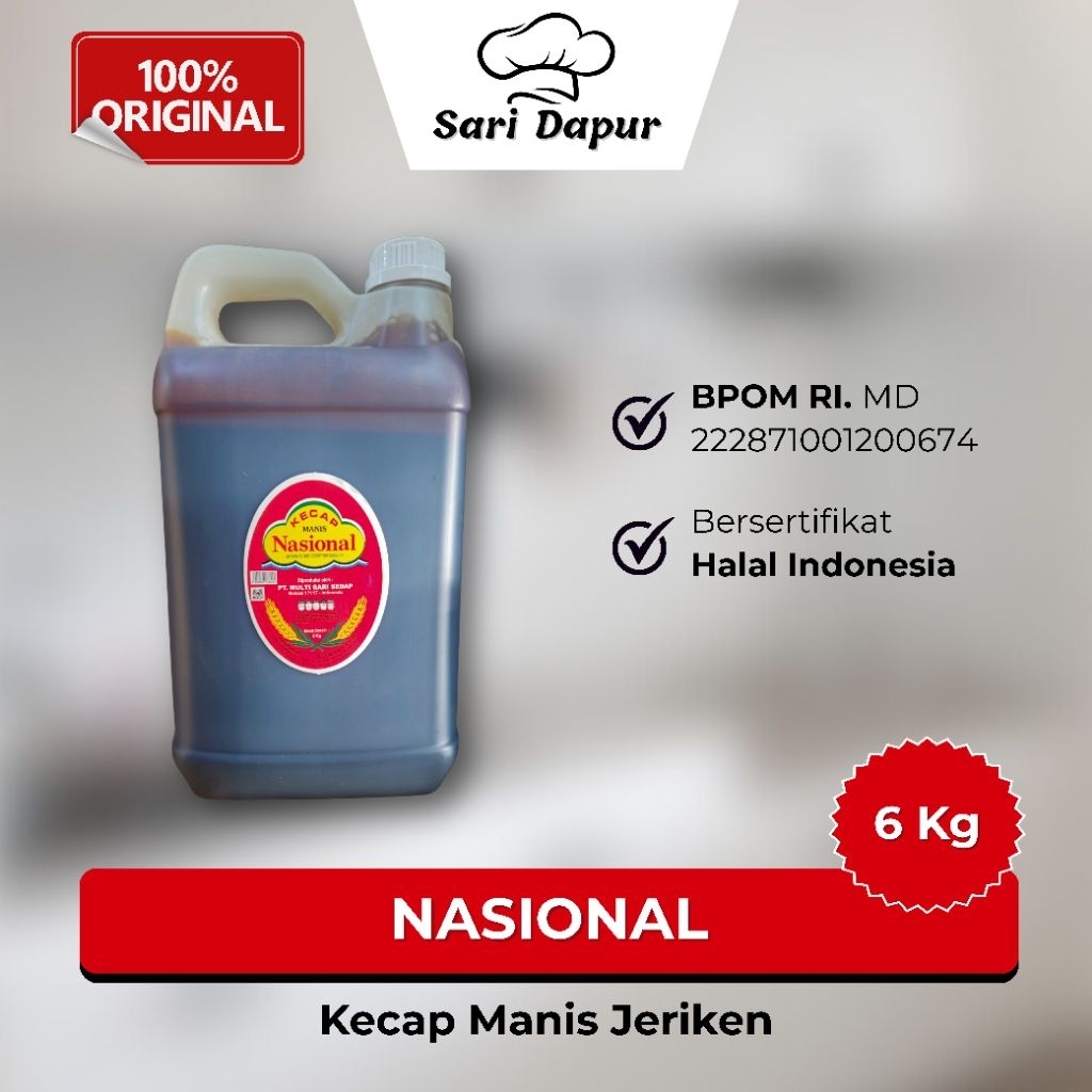 

NASIONAL Kecap Manis Jeriken 6Kg