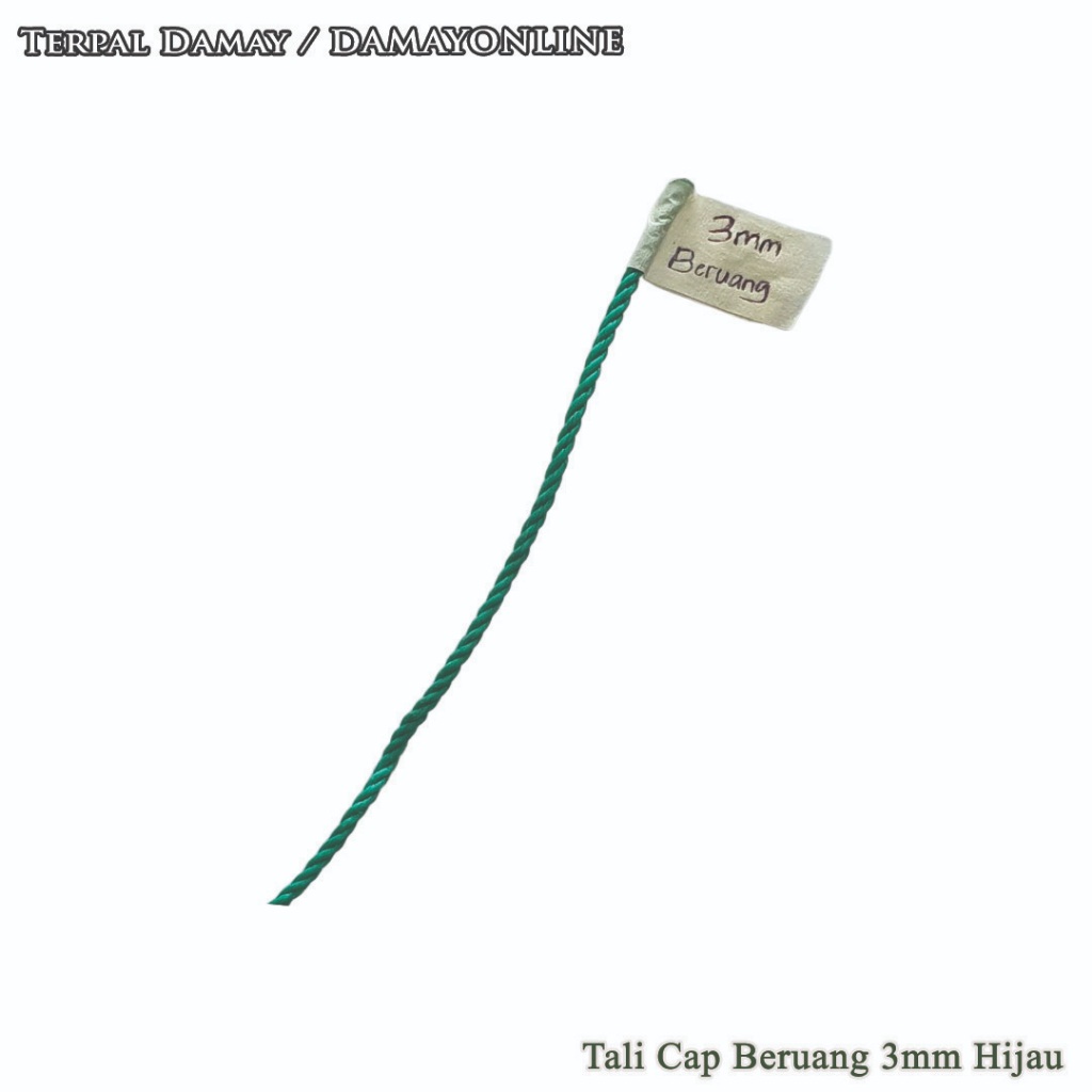 

Tali Tambang PE Cap Beruang 3mm Hijau / Meter ( Harga Per Meter )