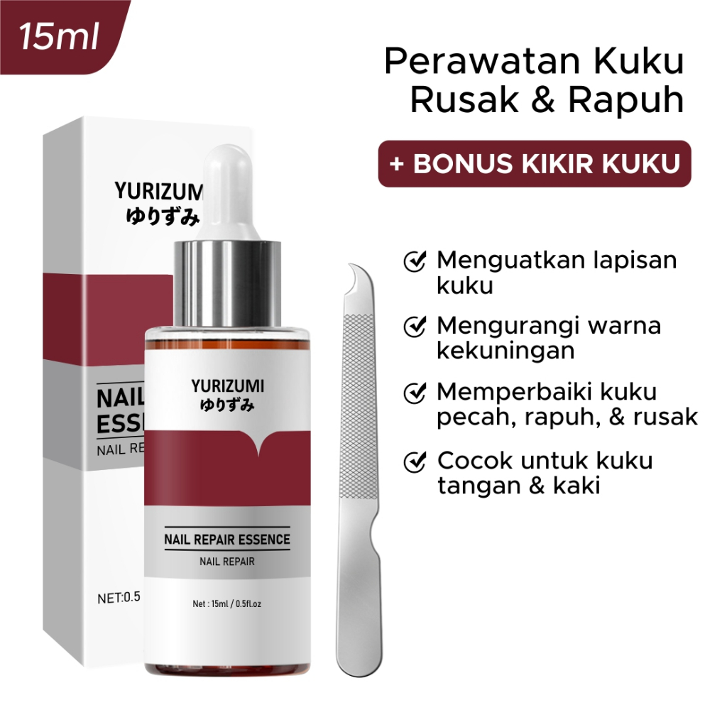 Vitamin Kuku Kering dan Rusak Nail Repair Essence Obat Kuku Anti Jamur Lanbena 15ml
