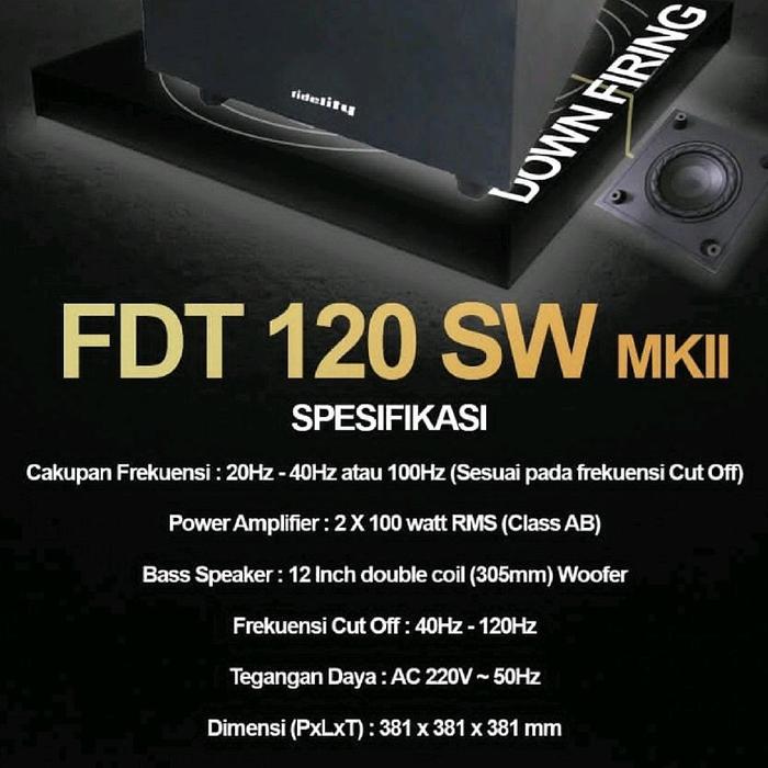 subwoofer FIDELITY FDT 120 SW MKII / FDT120SW / FDT 120SW FDT120 SW – ORIGINAL