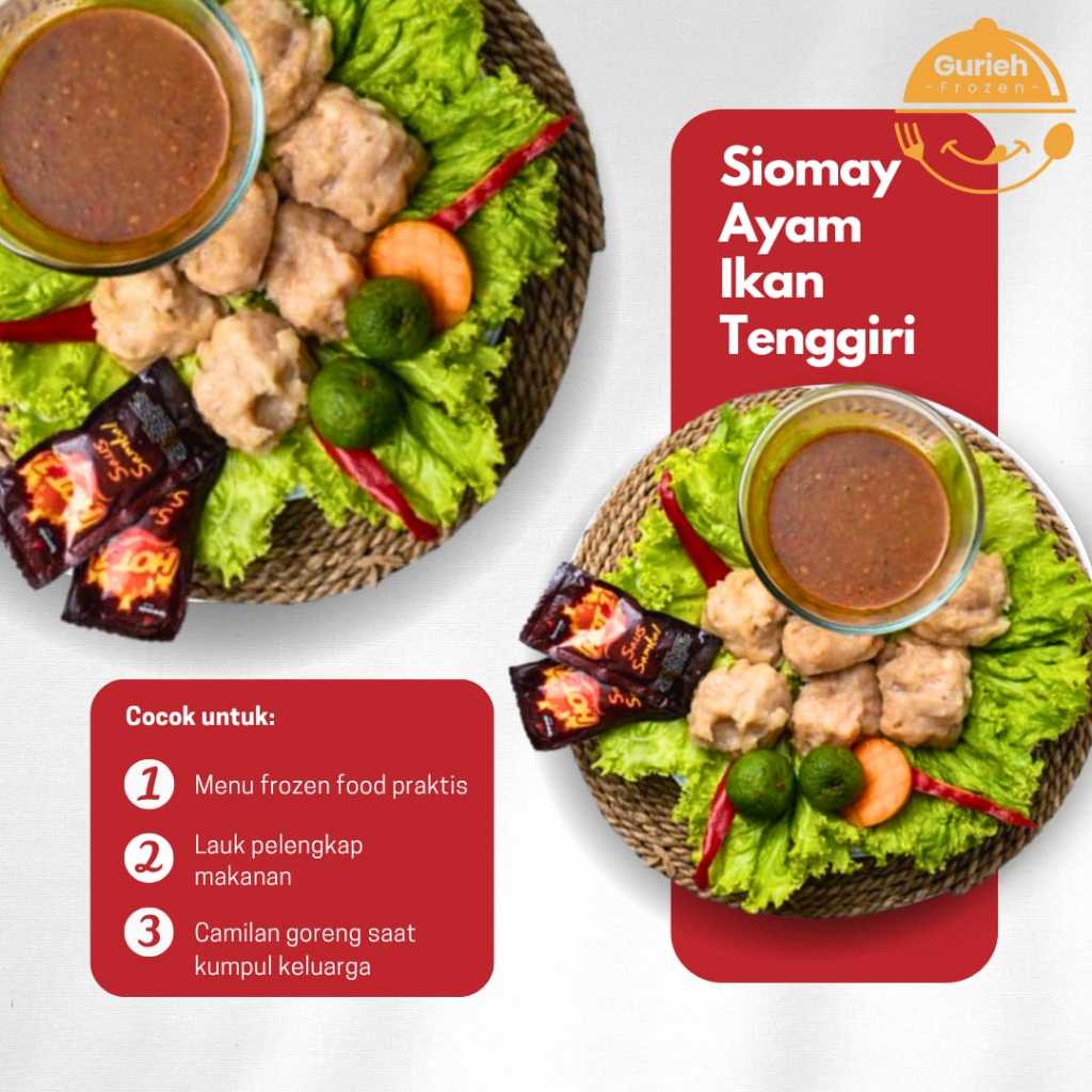 

Siomay Ikan Tenggiri Frozen Homemade Siap Goreng | Somay Ikan Asli Rasa Gurih Lezat | Camilan Beku Praktis Isi Banyak