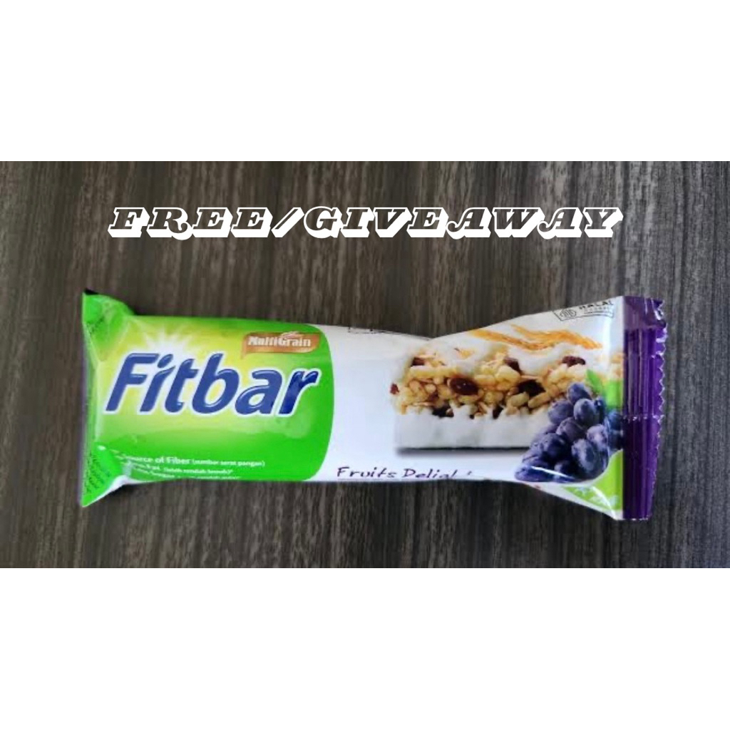 

FREE/GIVEAWAY FITBAR 3PCS