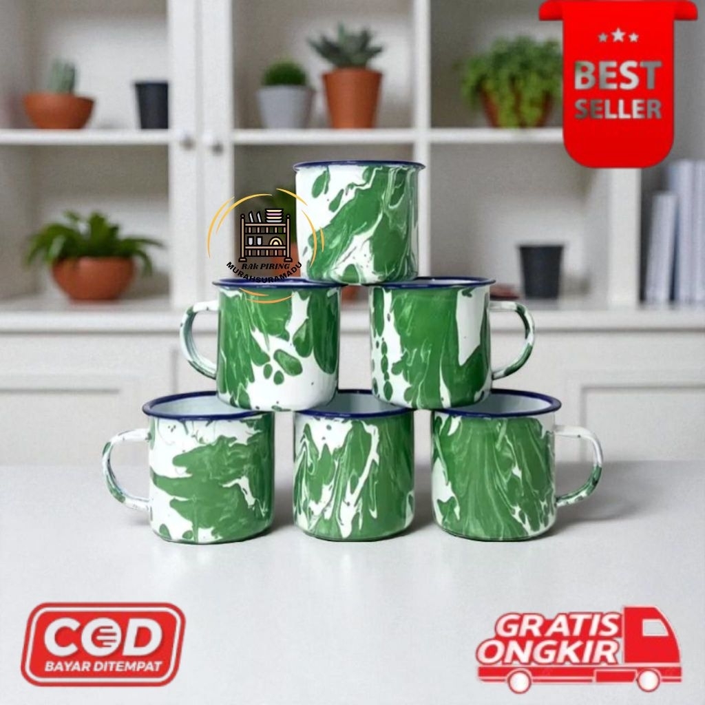 [PRP] Paket hemat mug enamel blirik 7cm