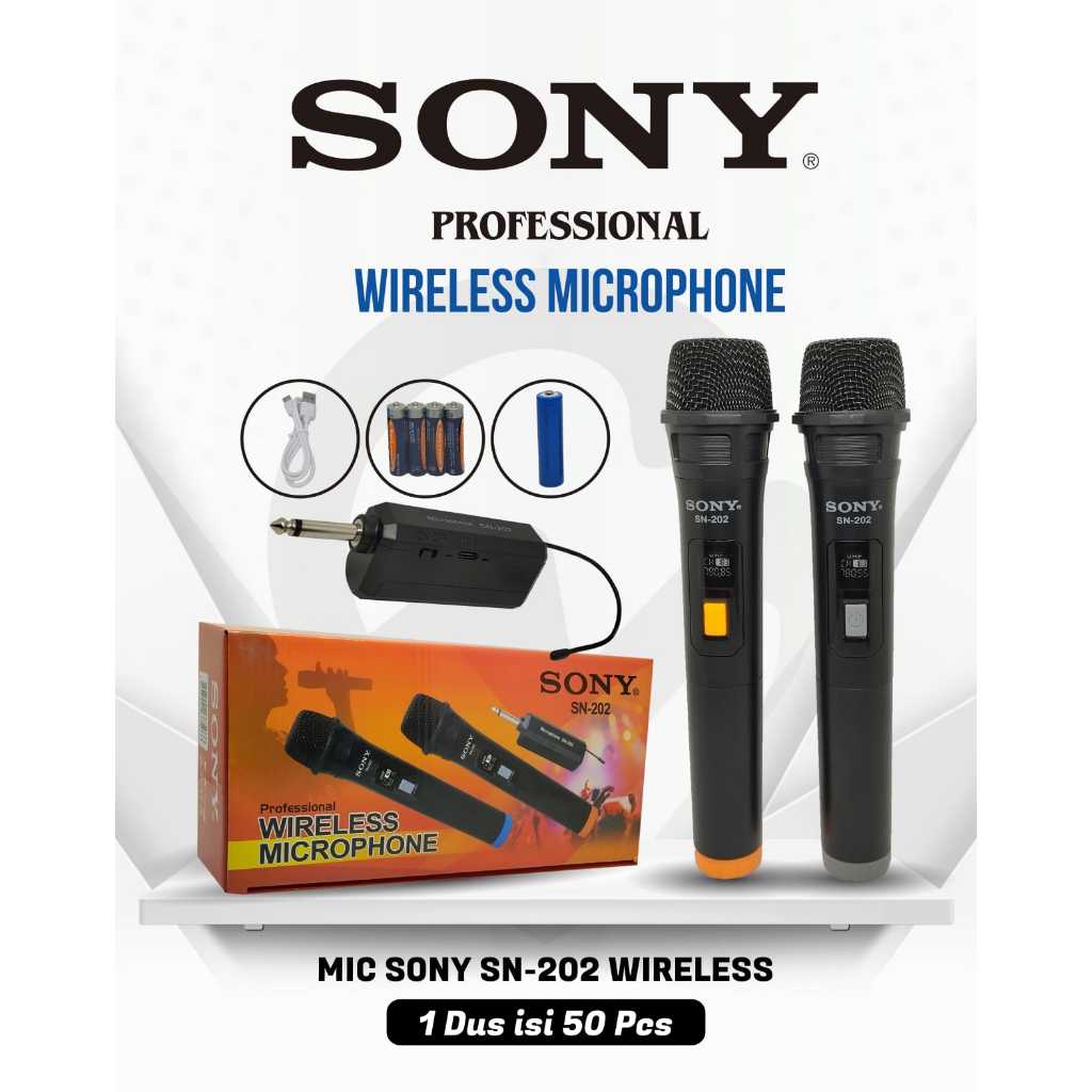 NEWMic Wireless Profesional SN 202 Sony / mic sony original