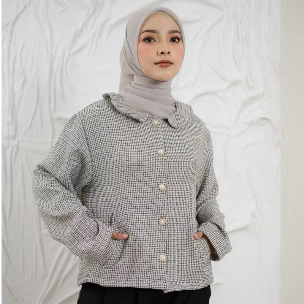 Mayoutfit/Preloved mayoutfit/preloved cardigan/preloved tweed/preloved cardi