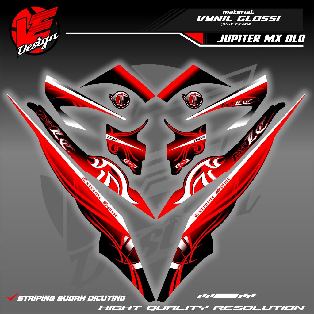 STRIPING JUPITER MX OLD motif 135lc/strip 135lc malaysia