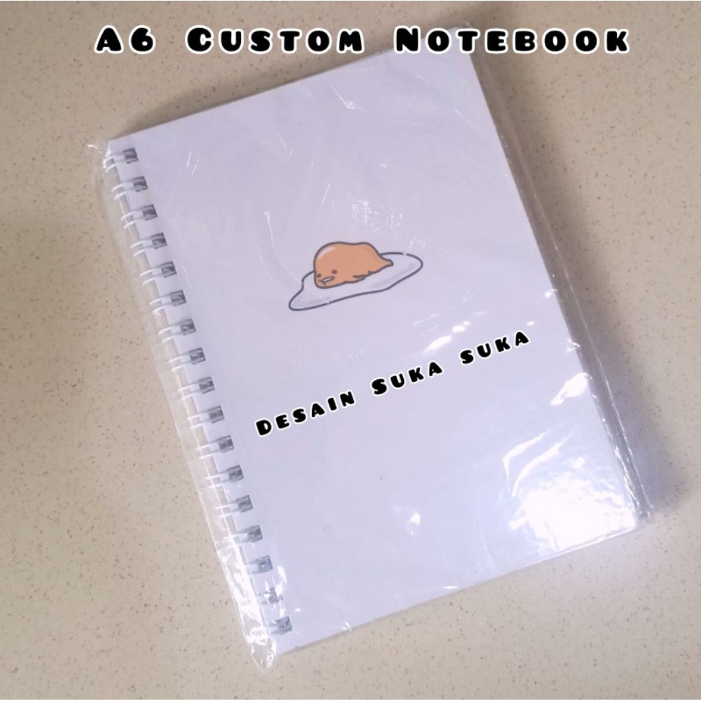 

Notebook Custom A6 10,5 x 14,8 cm isi Polos 50 lembar