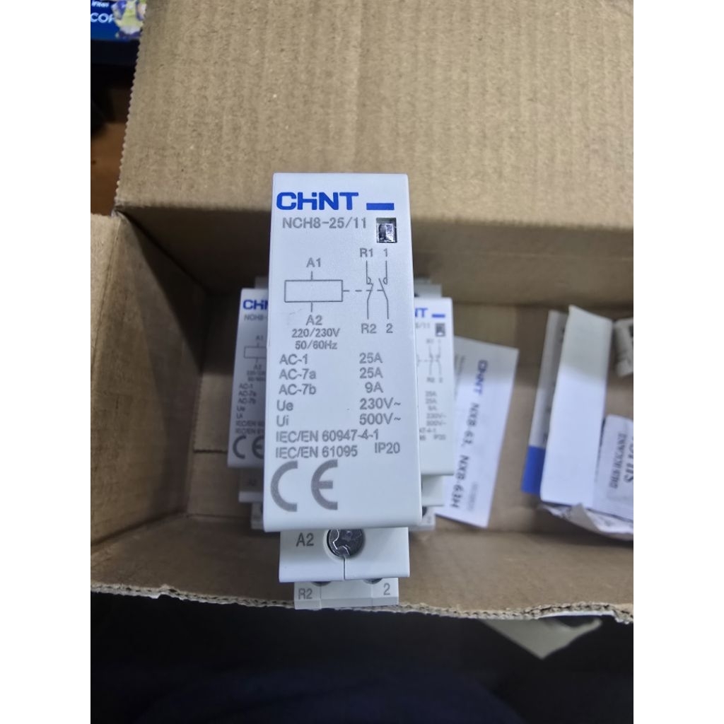 CHINT DIN ICT Kontaktor/Contactor 1PHASE 25A NCH8-25/11 1NO+1NC