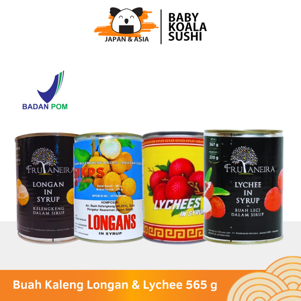 

FRUTANEIRA & IKPS Longan & Leci Kaleng Kelengkeng 567g │Longan Lychee | Buah Kaleng