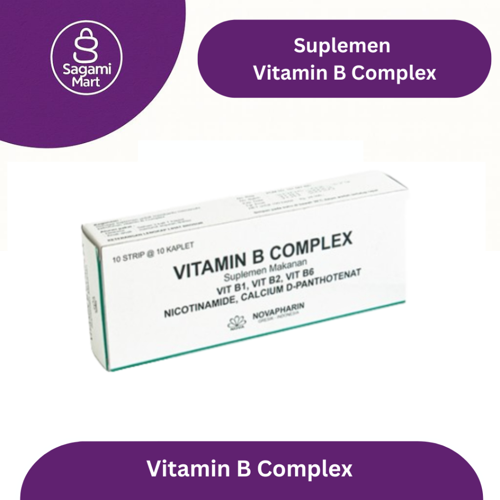 Vitamin B Complex 100 Tablet Nova - Suplemen Vitamin B Complex