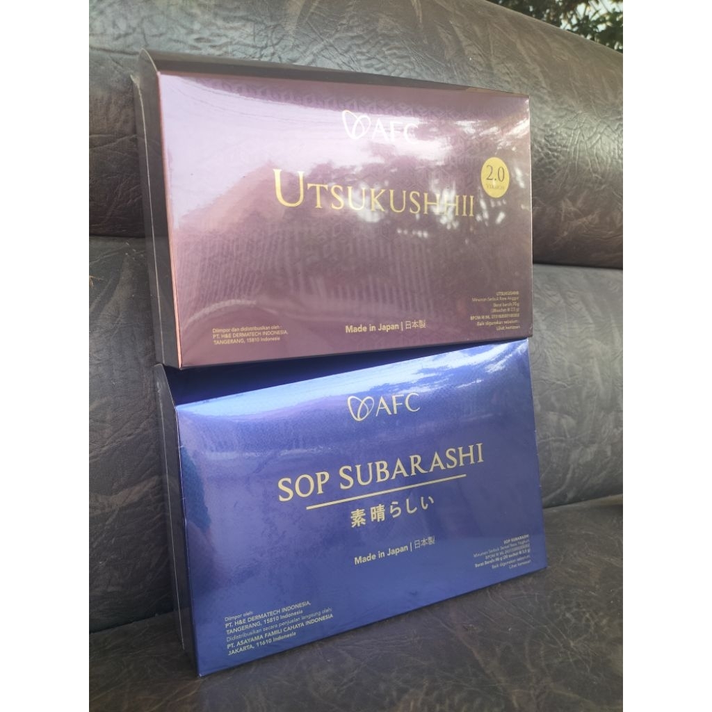 

1 Box Subarashi Gold & 1 Box Utsukushi Gold Exp 2028 AFC Original Japan