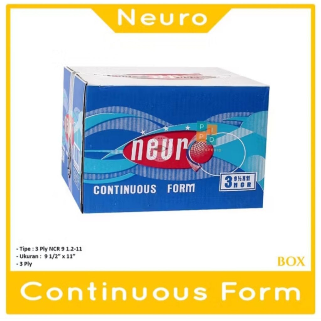 

Kertas Neuro 3 Ply 9 1/2 x 11 NCR Countinuous From