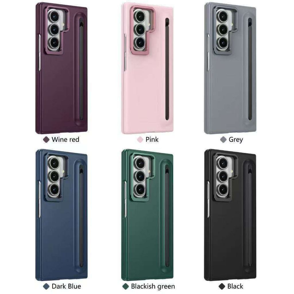 ACC HP - CASE PU CASING LIPAT SAMSUNG Z FOLD 4 / Z FOLD 5 / Z FOLD 6 / Z FOLD 7 CASING DENGAN STYLUS