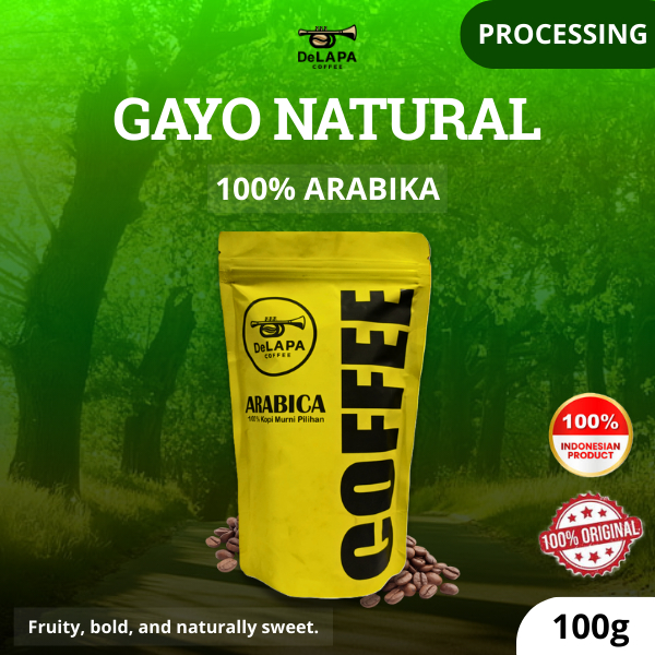 

DELAPA Kopi Arabika Gayo Natural Arabica Coffee 100 gram - Biji