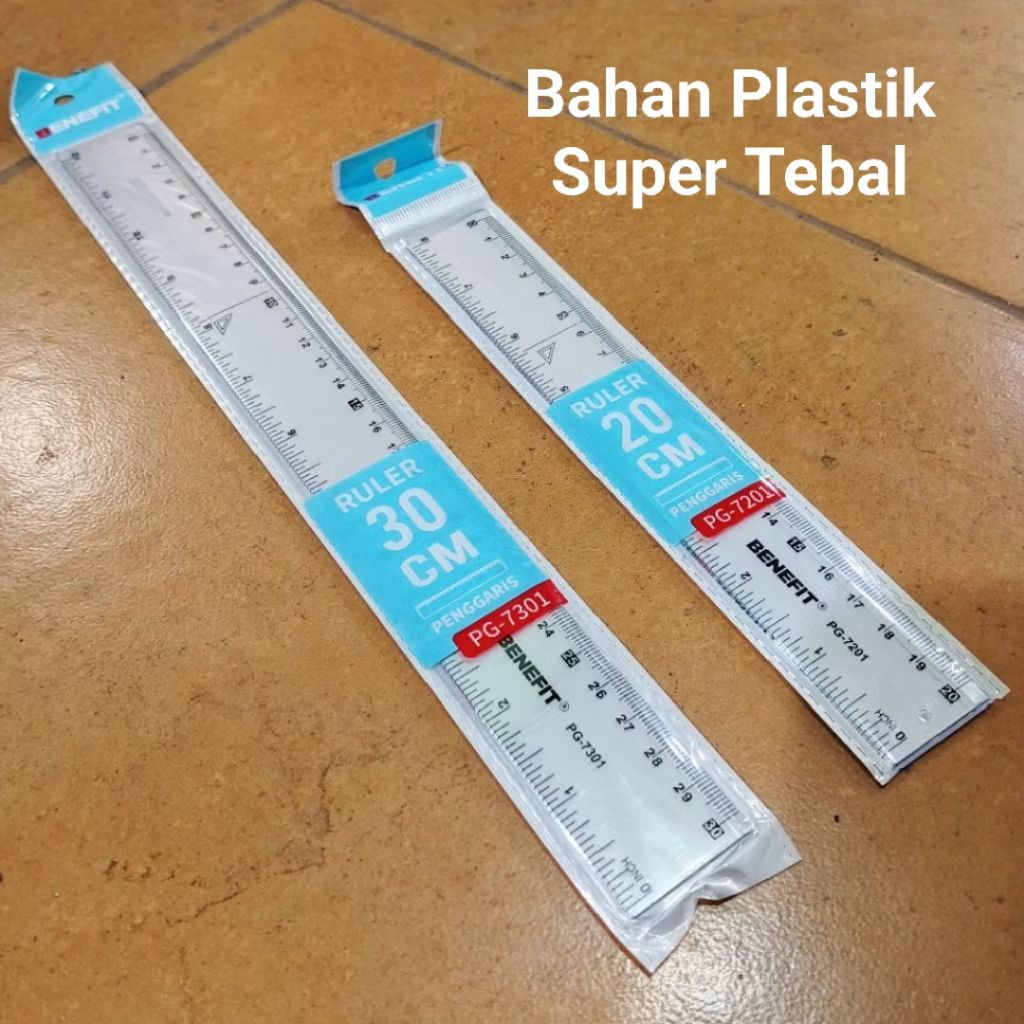 

1 Pcs Penggaris Plastik 20,30 Cm