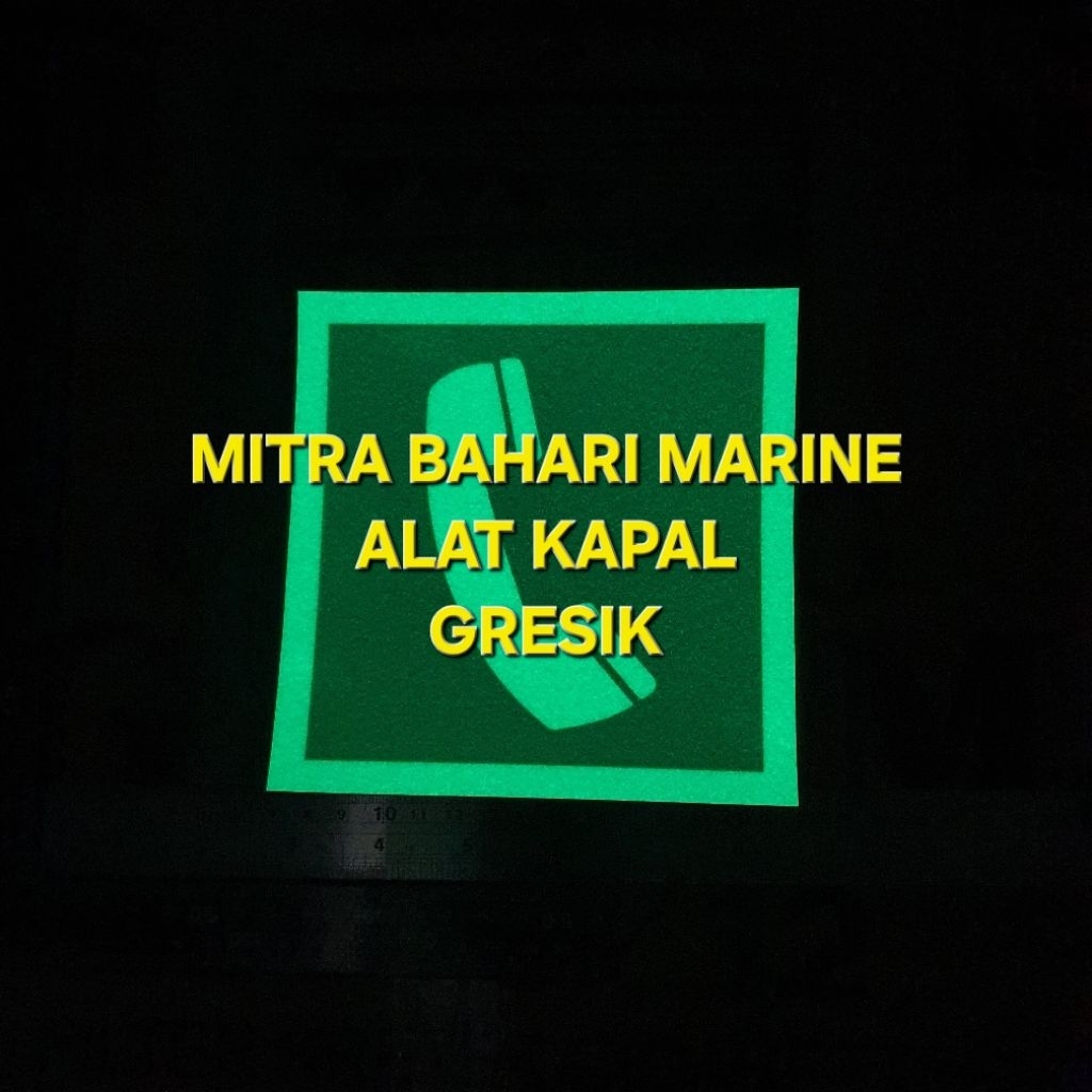 

Stiker IMO Symbol IMPA 334153 Emergency Telephone Glow In The Dark