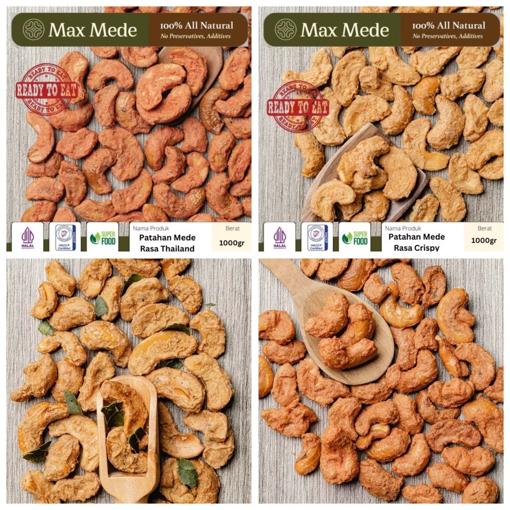 

Kacang Mete Mede Pedas Madu Wijen Crispy 1kg