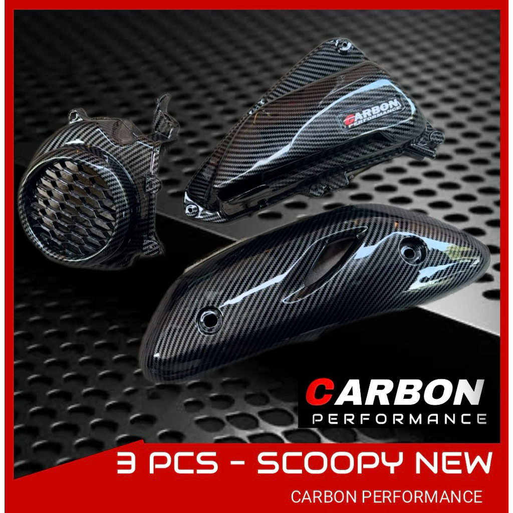 PAKET CARBON SCOOPY NEW 2021-2024 SCOOPY NEW CARBON 3 PCS ▪️paket carbon scoopy 3 set scoopy new 202