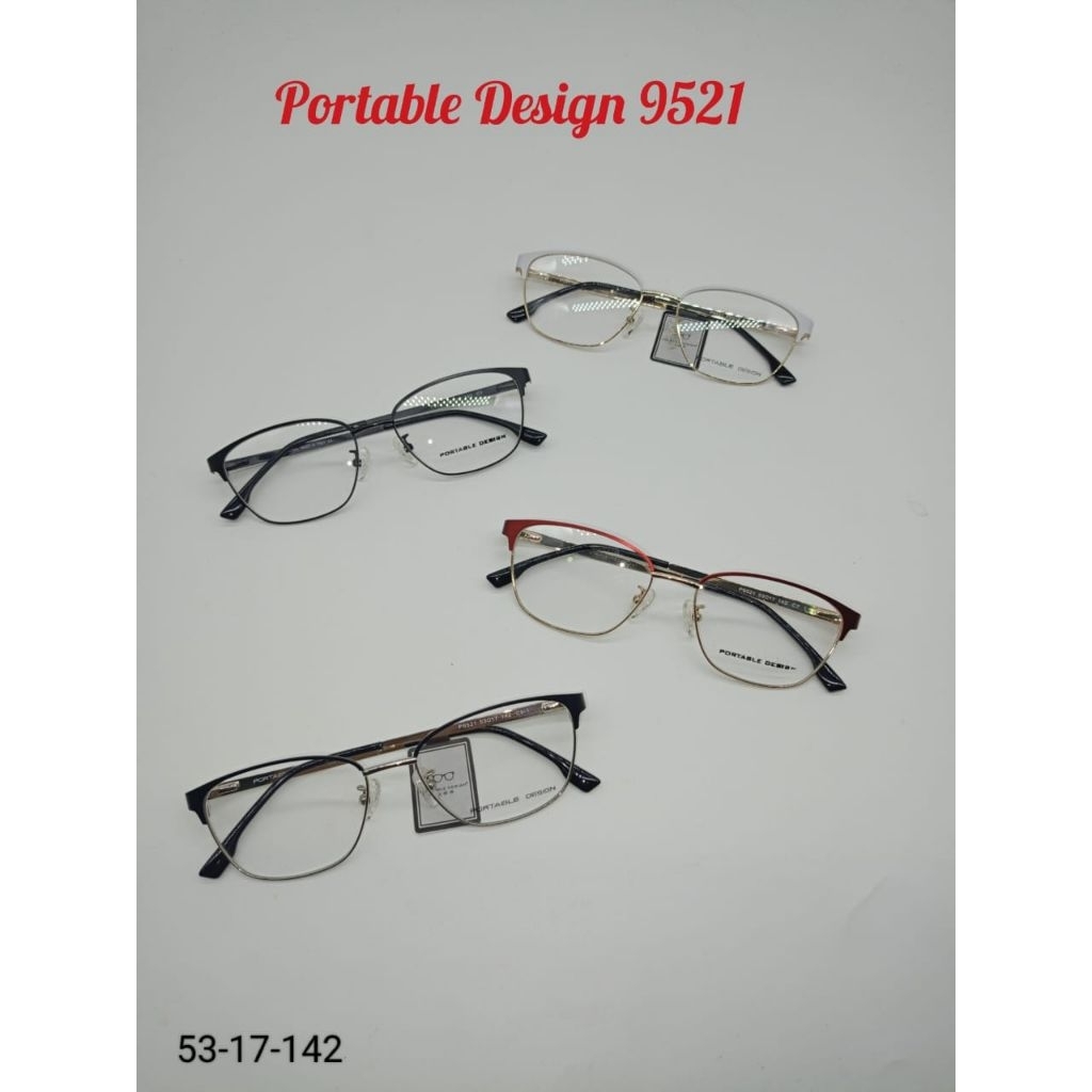 frame kacamata pria wanita portable design 9521