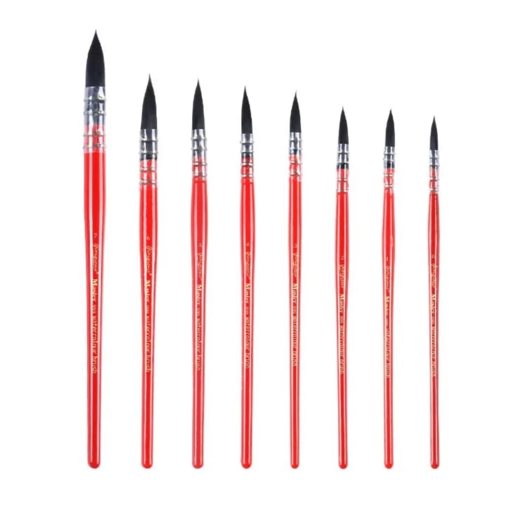 

Giorgione Paint Brush Kuas Lukis Cat Air Bulu Hewan Wood Handle | Paint Brush for Watercolor Paint