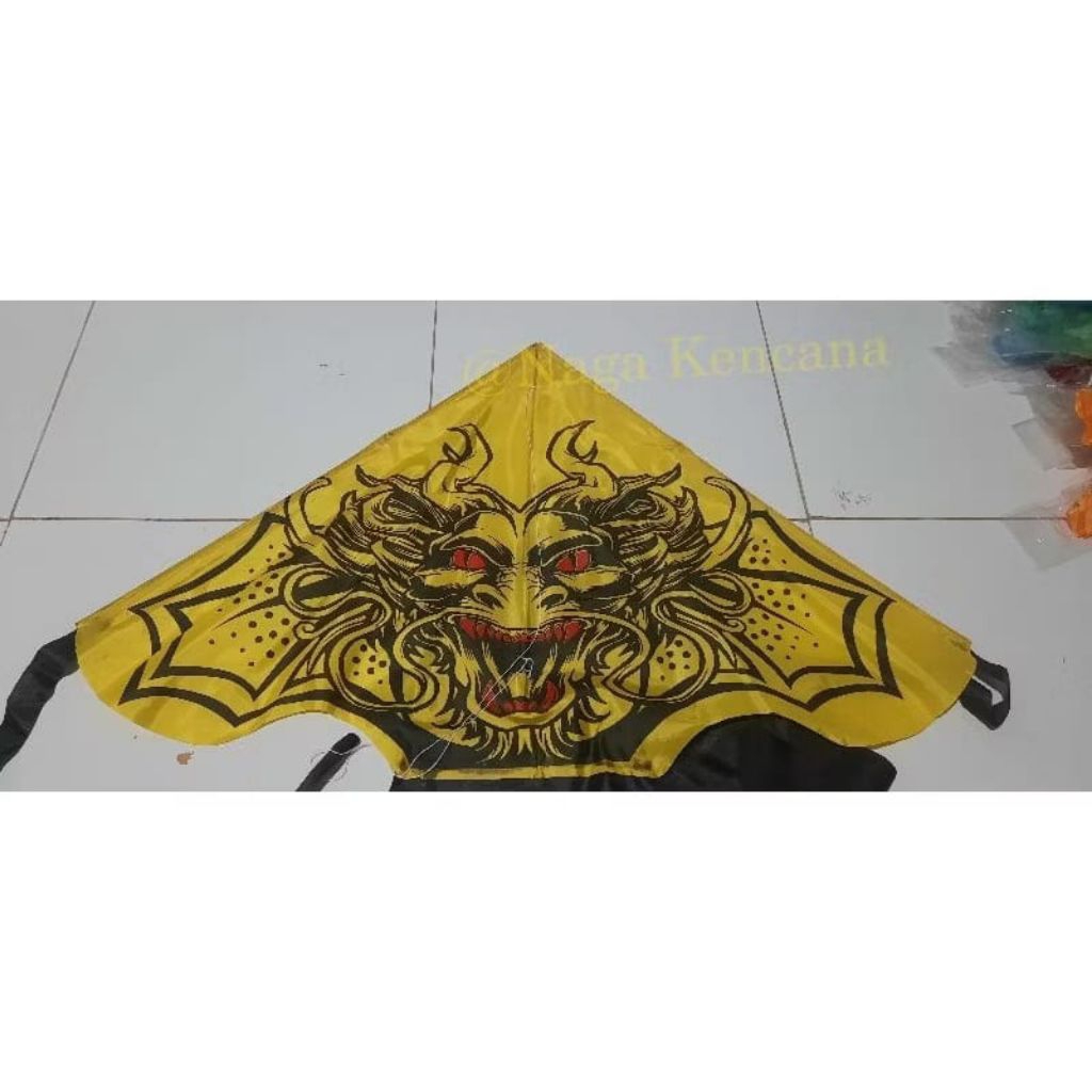 layangan kain parasut motif naga harga grosir