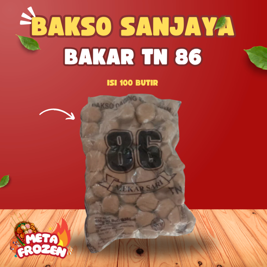 

BAKSO SANJAYA BAKAR TN 86 ISI 100 BUTIR