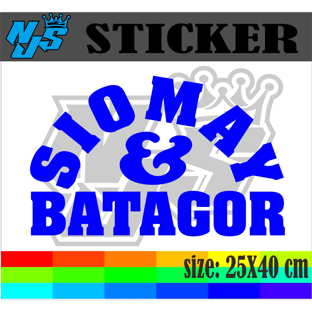 

CUTTING STIKER TEMPELAN NAMA JUALAN SIOMAY DAN BATAGOR UKURAN 25X40 CM