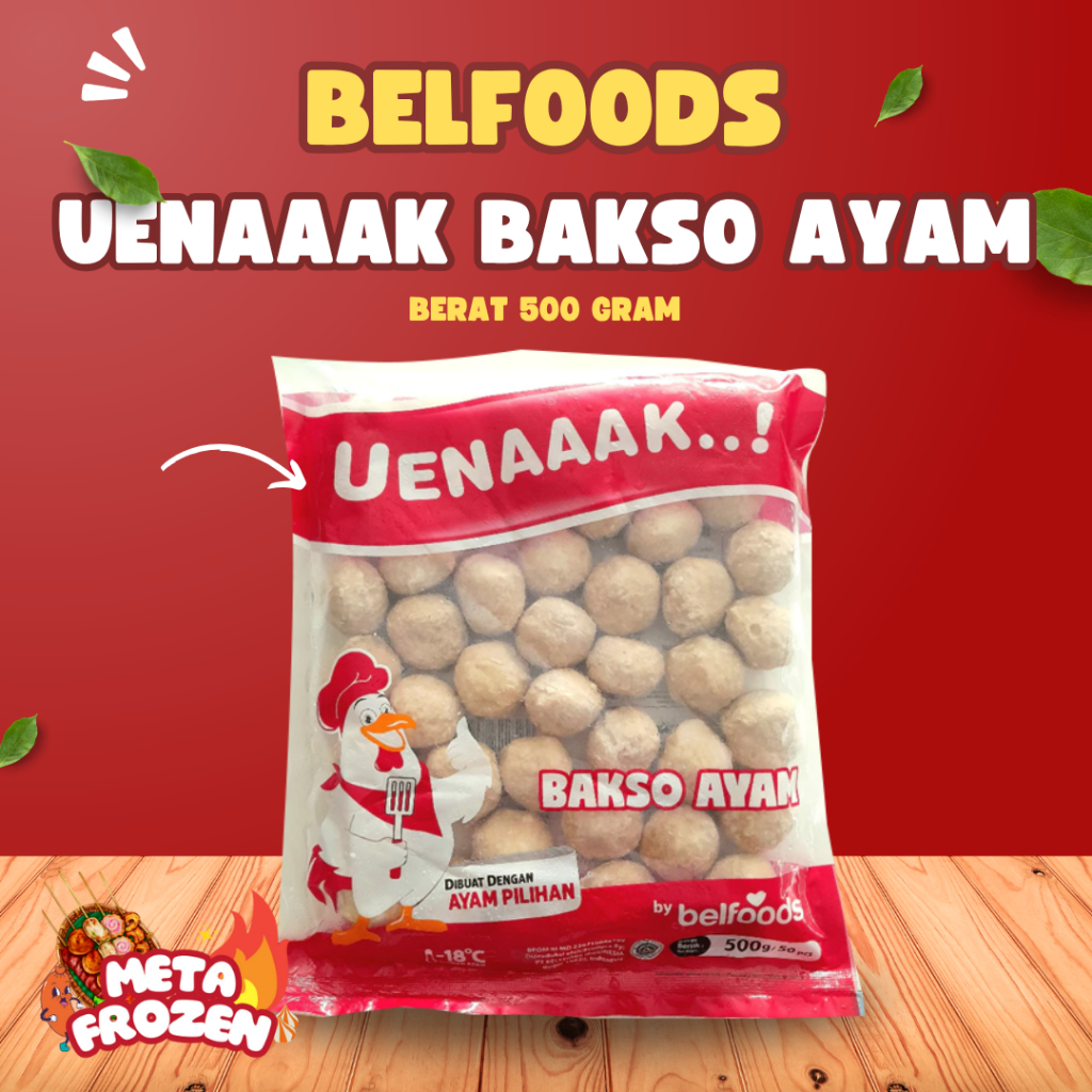 

BELFOOD UENAK BAKSO AYAM BERAT 500 GR