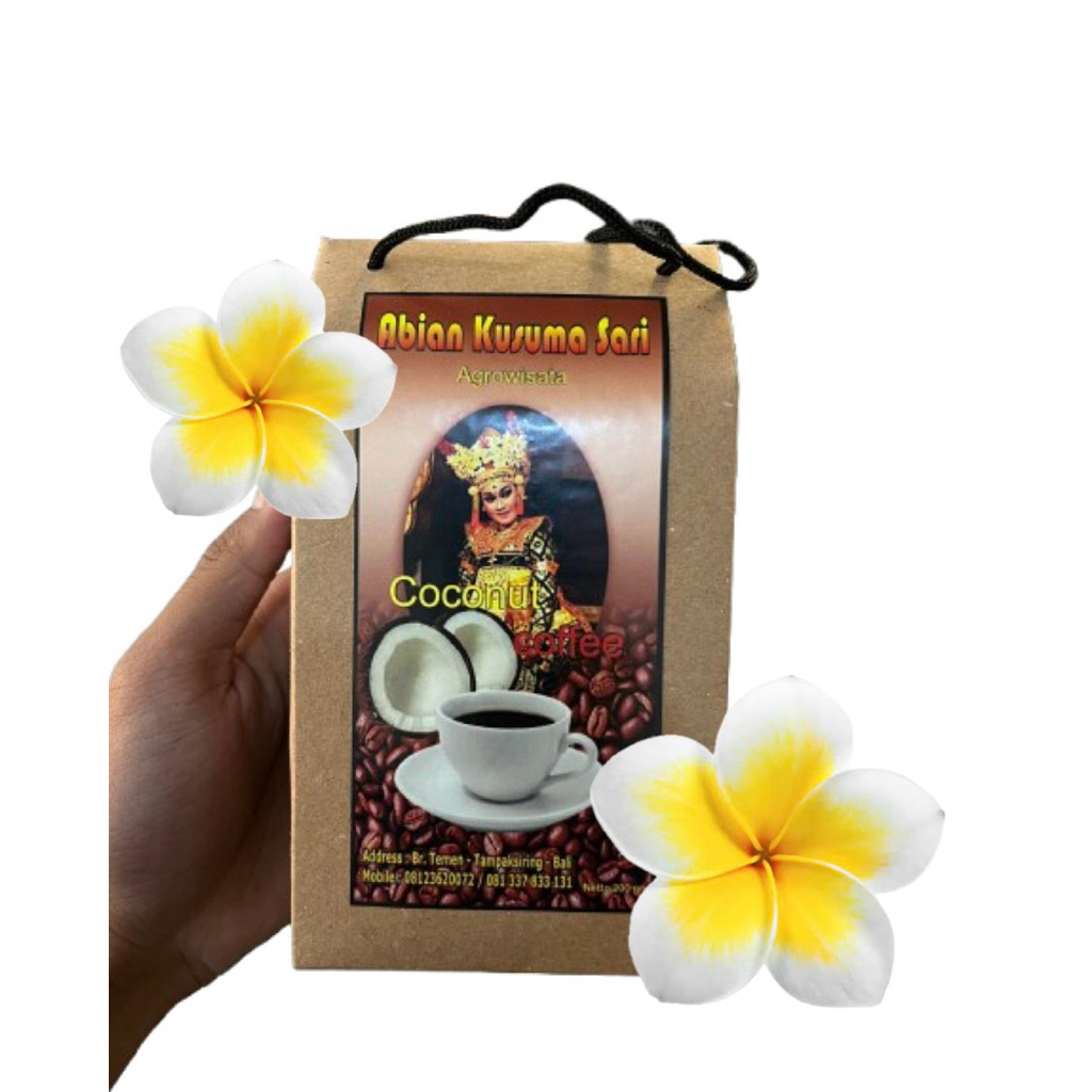 

AKS Coconut Coffe/ Original coconut coffe by Abian Kusuma Sari Coffe Plantation 150gr