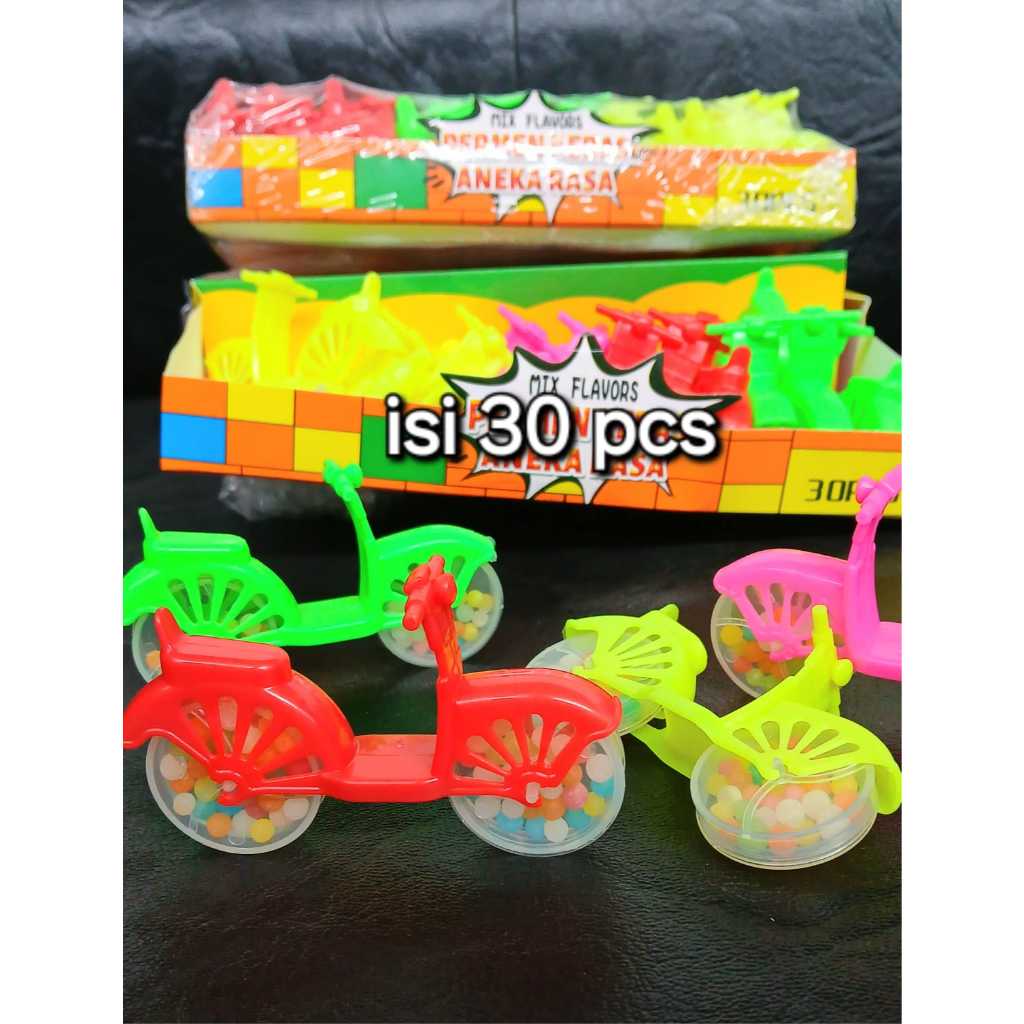 

permen mainan SEPEDA isi 30 pcs per box