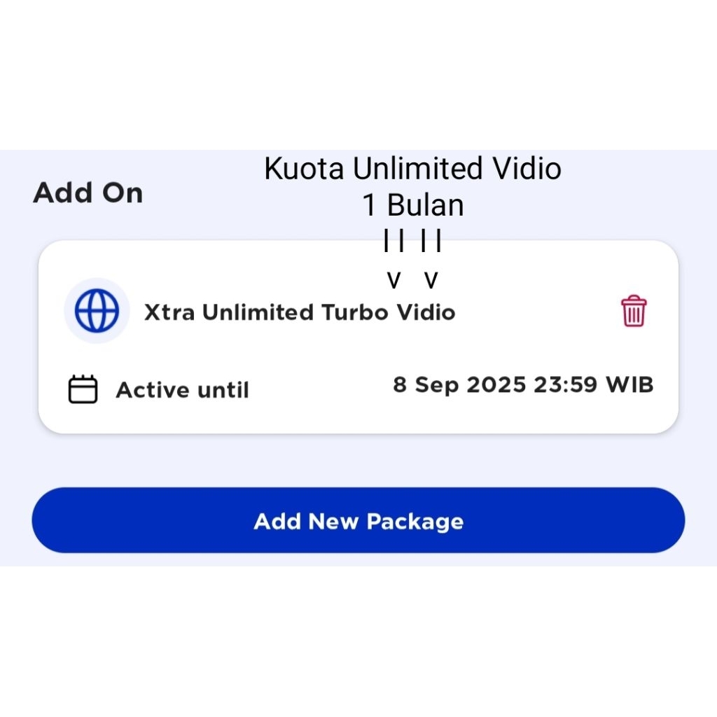 Tembak Kuota XL Unlimited Vidio