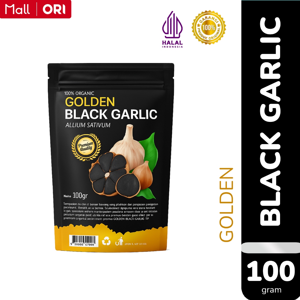 

GOLDEN Black Garlic Bawang Hitam Kating Premium Original 100gram